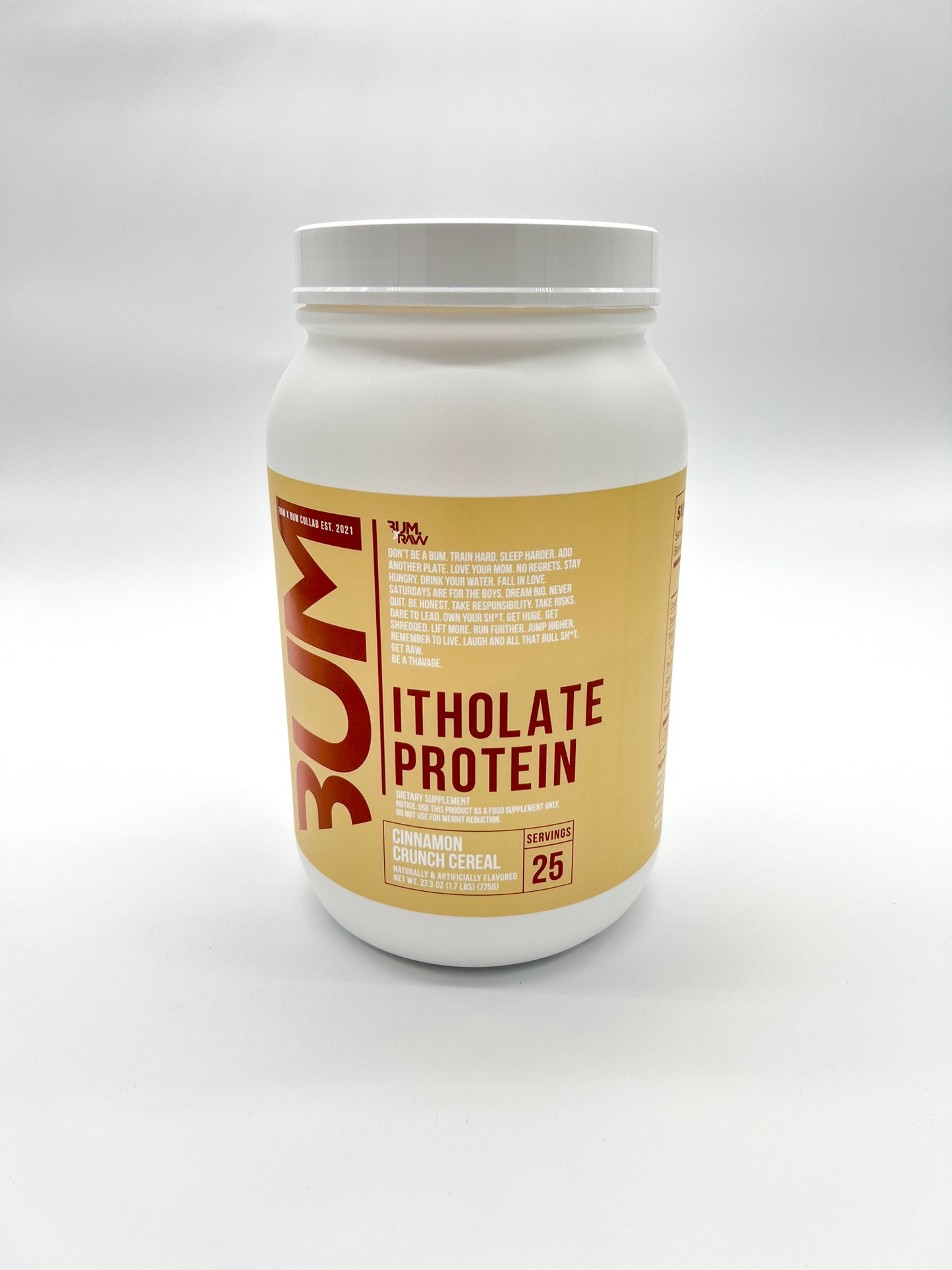 Bum X Raw Itholate Protein Cinnamon Crunch Cereal