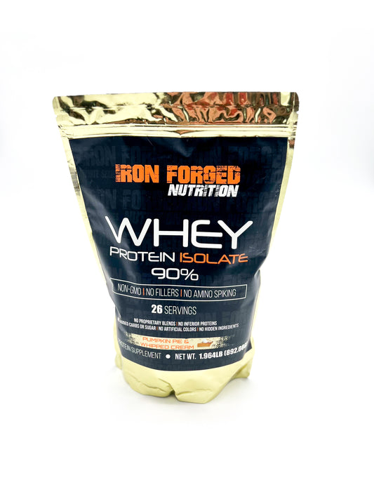 Iron Forged Nutrition Whey Protein Isolate 90% Pumpkin Pie and Whipped Cream 2lb
